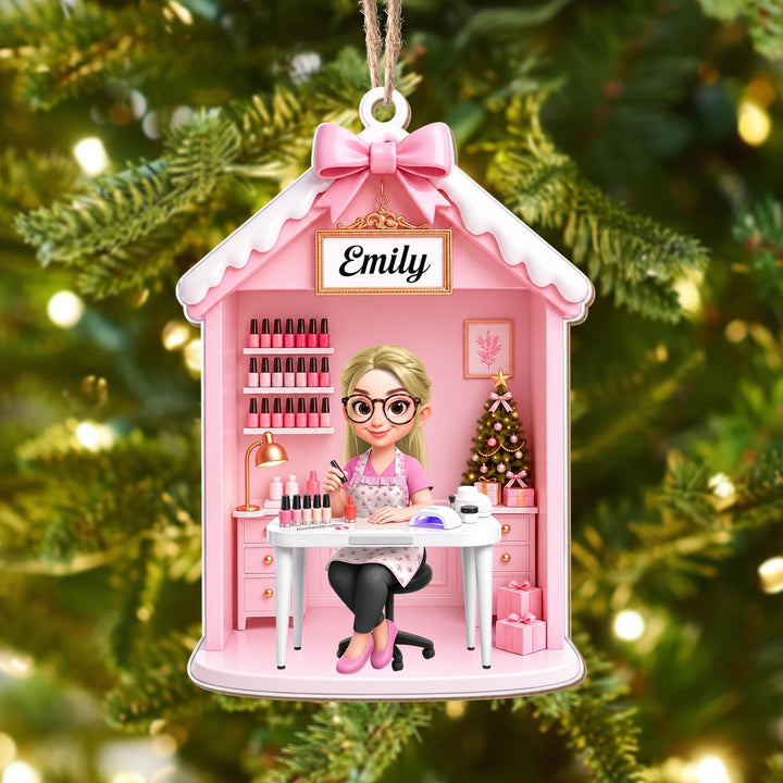 Talented Nail Artist, Acrylic Ornament, Gift For Nail Tech and Besties