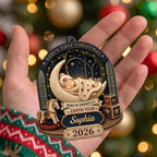 Baby's First Christmas, Custom Wood Ornament, Gift For New Parents - 5