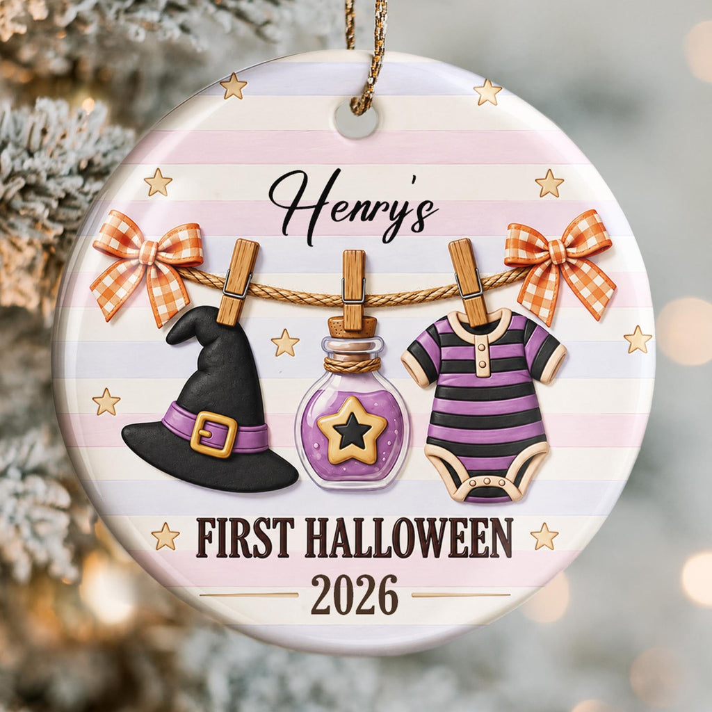 First Halloween, Ceramic Ornament, Gift For New Parents and Baby - 2