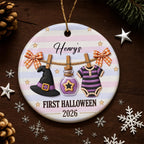 First Halloween, Ceramic Ornament, Gift For New Parents and Baby - 4