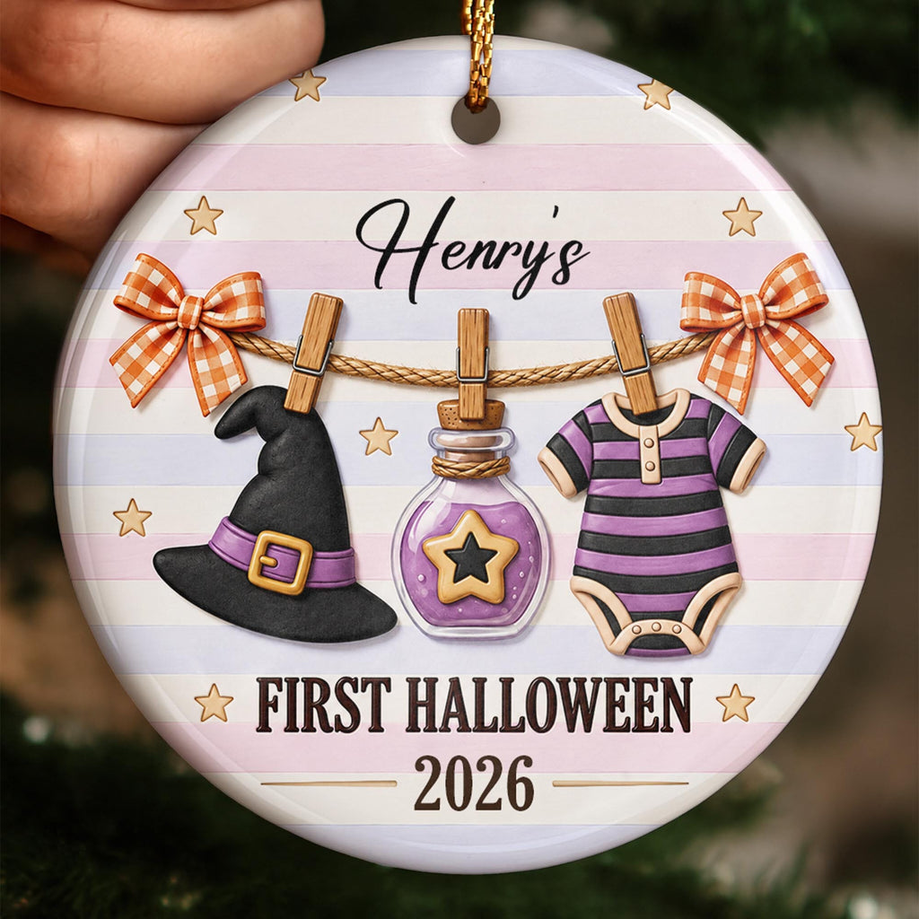 First Halloween, Ceramic Ornament, Gift For New Parents and Baby - 5