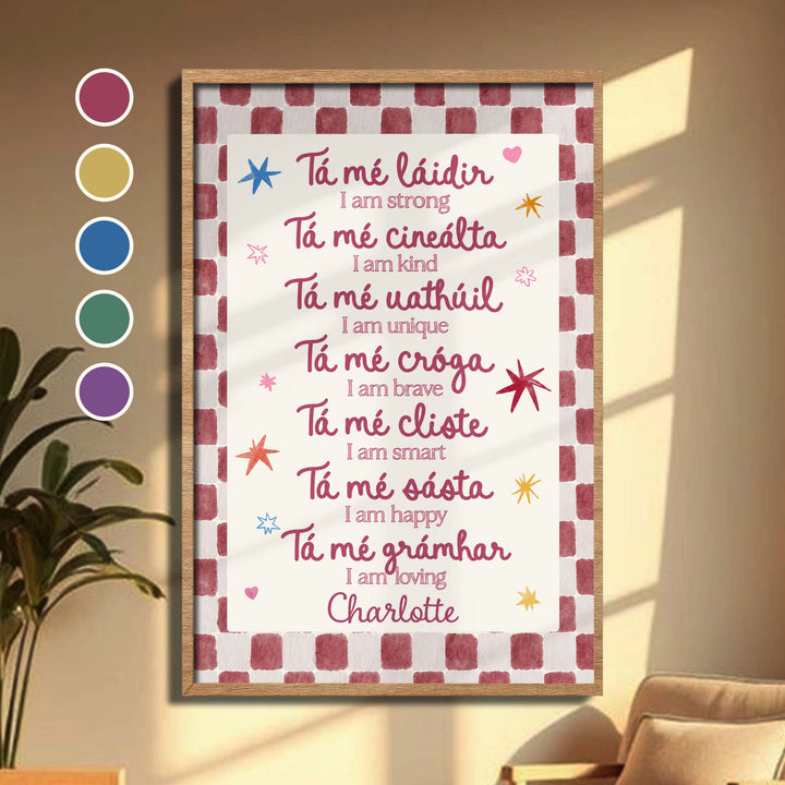 I Am Strong, Vertical Poster, Gift For Grandkids and Kids