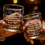 Almagems Personalized "To My Son In Law" Whiskey Glass - Custom 11oz Rocks Glass Cup - Birthday, Wedding, Christmas Gift for Son-in-Law - 3