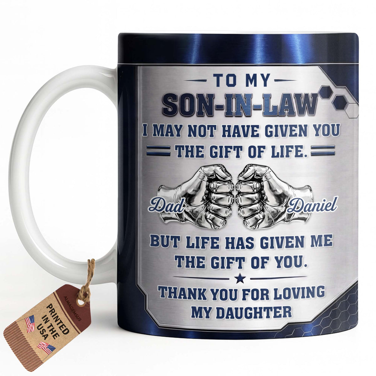 To My Son In Law, Personalized Coffee Mug, Gift for Son In Law - 11