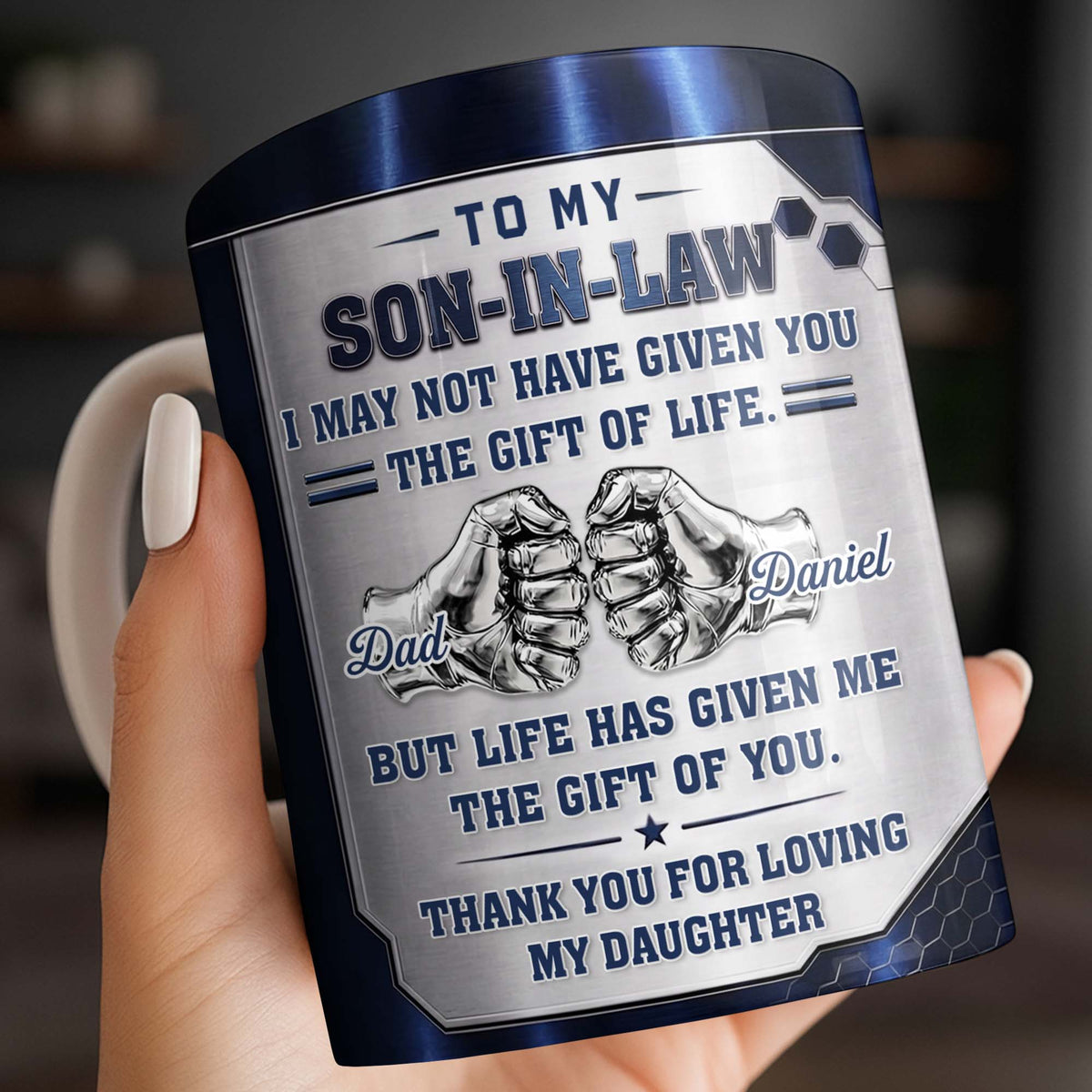 To My Son In Law, Personalized Coffee Mug, Gift for Son In Law - 2