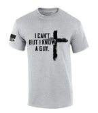 Mens Christian Tshirt I Can't But I Know A Guy Cross Short Sleeve T-shirt Fabric Menswear