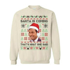 Michael Scott That's What She Said Christmas T-Shirt, The Office Funny Xmas Sweatshirt, Ugly Holiday Hoodie, Gift for Men &