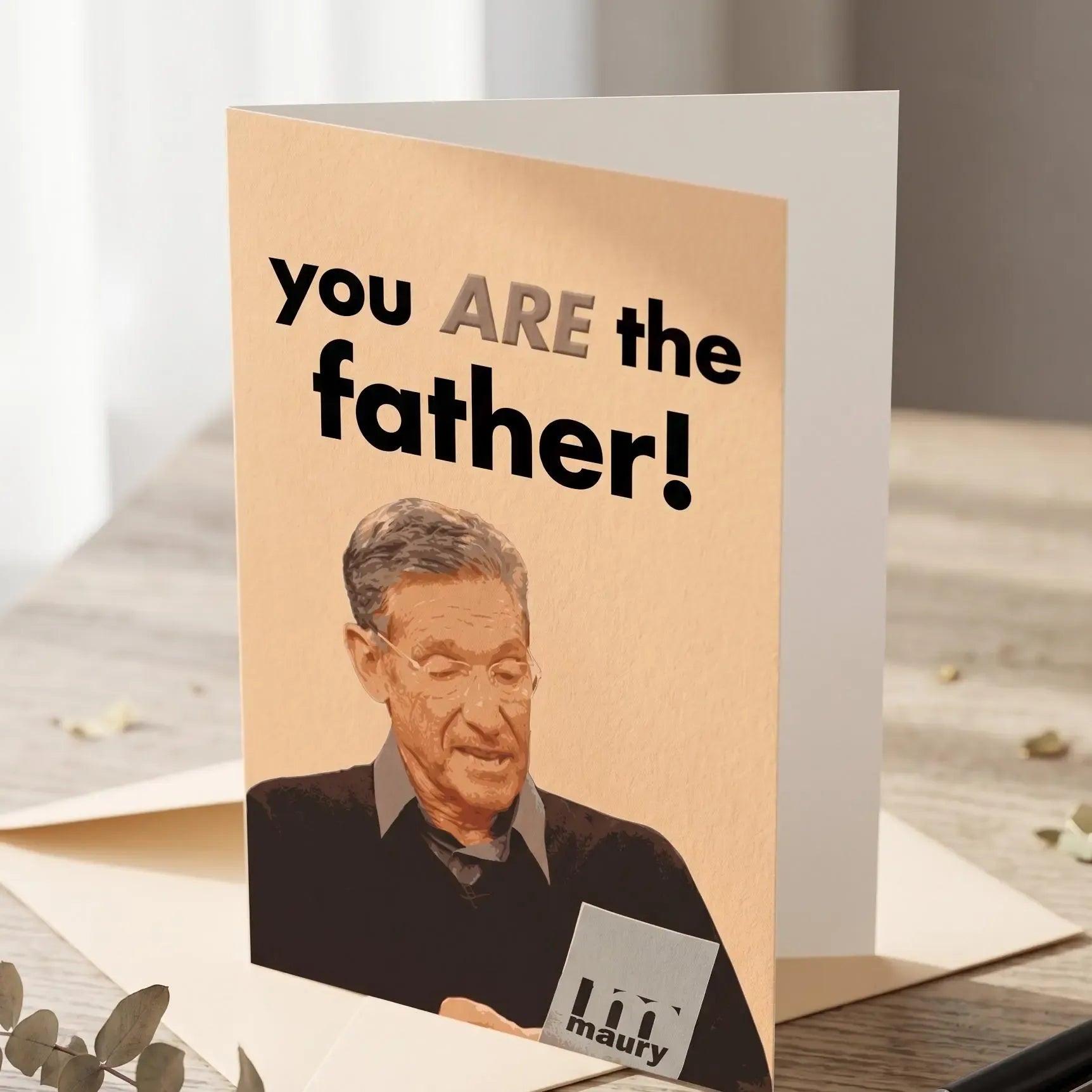(5 x 7 inch)Funny Father's Day Card, Nursing Home Humor, Sibling Rivalry Card for Dad, Handmade Funny Card for Dad