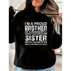 100% Cotton Brother Birthday & Xmas Funny T-Shirt Gift from Awesome Sister
