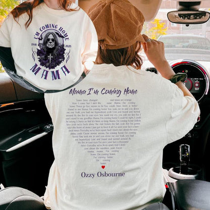 Mama, Im coming home Ozzy Osbourne T-Shirt Casual Streetwear Rock Styles For Fans