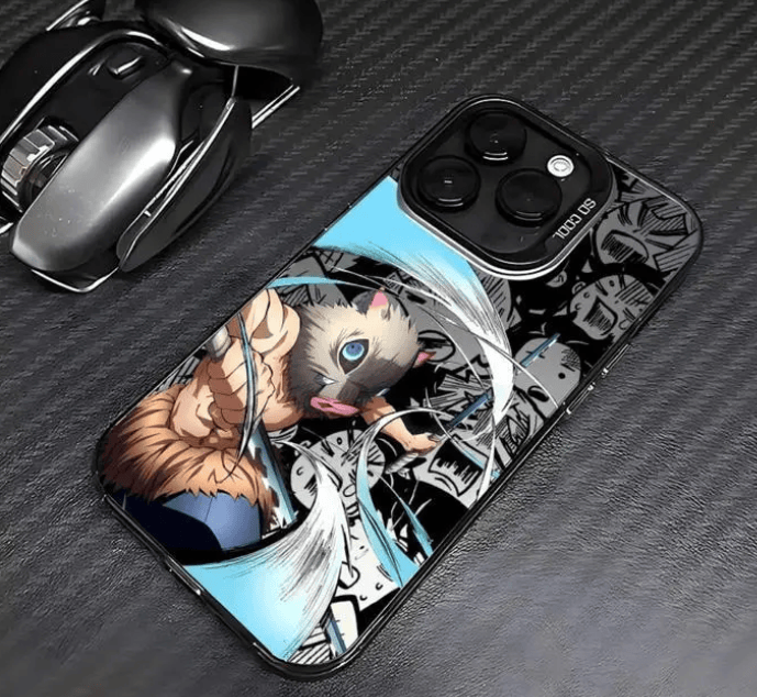 Anime Demon Slayer Tanjiro Protective Phone Case, Matte Back Casing Accessories For iPhone 17,16,15,14,13,12,11 Pro Max Plus,X,XR,XS Max (QXD083M73512)