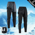 Mens Breathable Workout Set 2-in-1 Running Tights for Gym Training