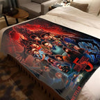Stranger Things Season 5 Flannel Blanket, Large Soft Lightweight Warm, Perfect for Bed Sofa Office Camping Travel, Christmas Winter Gift