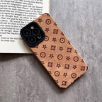 Luxury And Understated Floral Pattern Case Made of TPU and leather the touch is as delicate and skin friendly as velvet suitable for Apple 17 16 15 14 13 12 11 Pro Max Plus X XS MAX