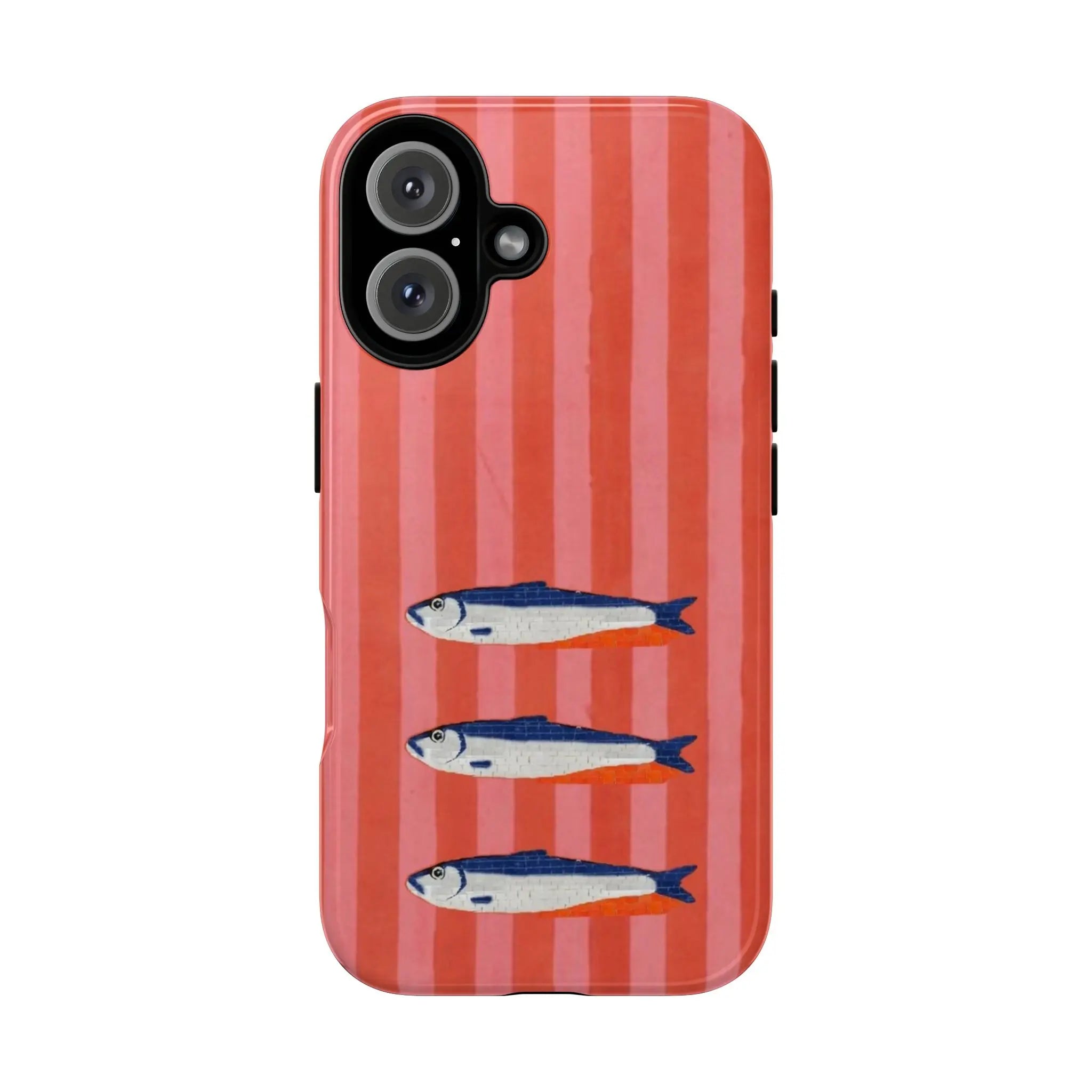 Mediterranean Sardine Aesthetic Striped Phone Cover