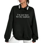 I'm Just Here For My Nephew  Shirt, New Future Aunt T-shirt, Cute Auntie Graphic Tee, Funny Titi Clothing