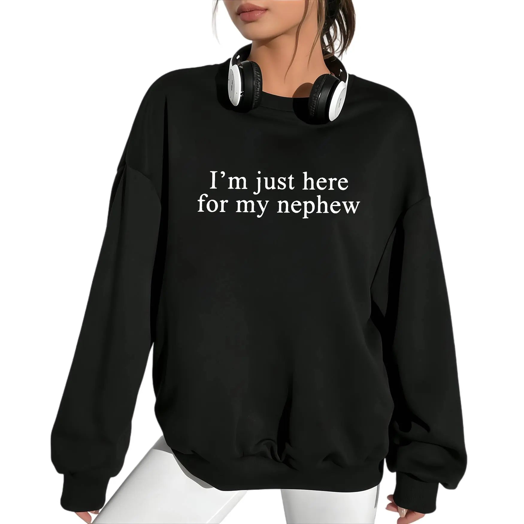 I'm Just Here For My Nephew  Shirt, New Future Aunt T-shirt, Cute Auntie Graphic Tee, Funny Titi Clothing