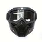 Anti-fog HD Lens Full Face Goggle Detachable Adjustable Ski Mask Comfort Sponge Pad Plastic Material