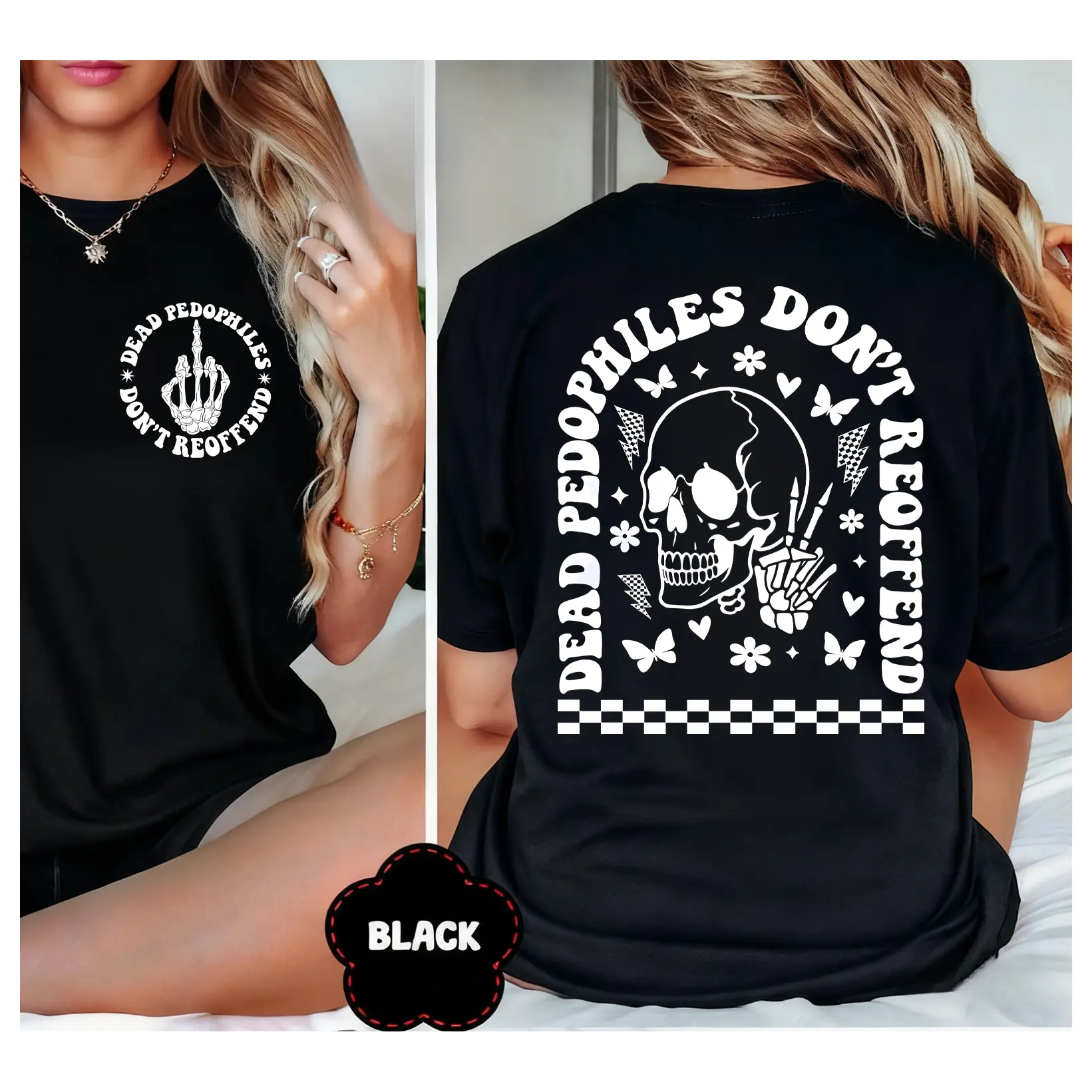 Washed Cotton Vintage Dead Pedophiles Don’t Reoffend Tee, Protective Parent Shirt We Love Our Kids Skull Middle Finger Graphic Tshirt, Unisex Justice Shirt
