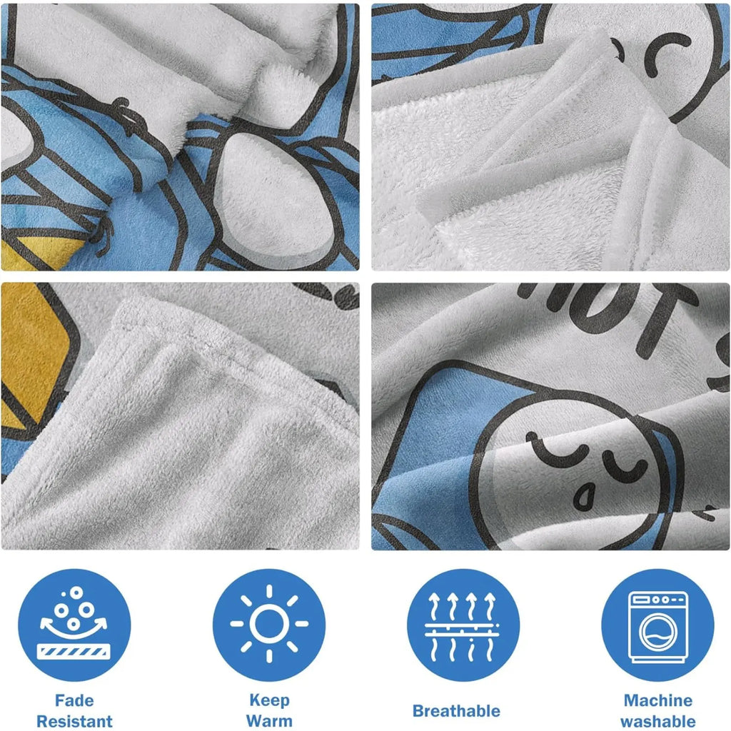【Father's Day】Funny Birthday Gift for Dad Husband, Dad Is Not Sleeping Flannel Blanket, Fathers Day Dads Gifts From Daughter Son, Super Soft Throws Blanket for Couch and Napping