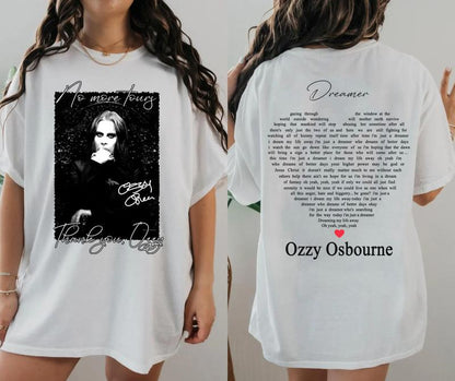 Ozzy Osbourne Final Tour 2 Side Shirt, No More Tours Vintage T-Shirt, Retro Rock Legend Shirt, Dreamer Music T-Shirt