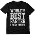 World Best Farter I Mean Father Shirt Gifts for dad  Funny t-Shirt for Men, Shortsleeve, Seamless