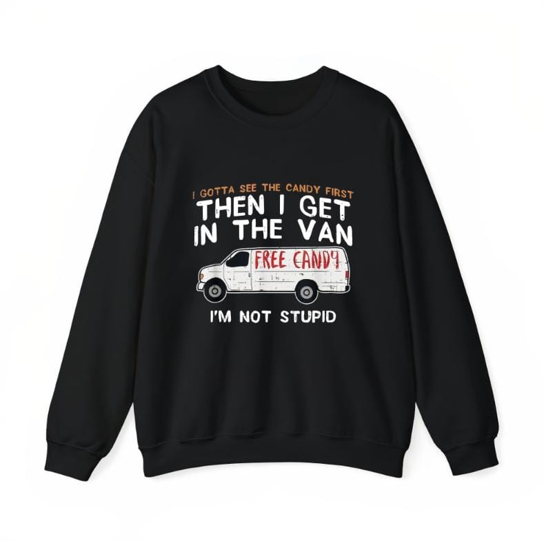 Funny Dark Humor Shirts For Men, I Gotta See The Candy First - Funny Adult Humor T-Shirt Menswear Casual Cotton Smooth Top Basic