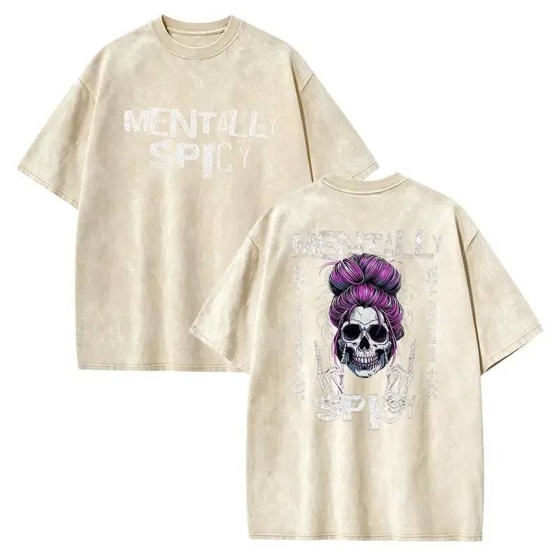 Fiery Soul" Skull — Satirical Dark Humor T-Shirt
