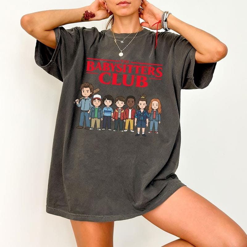 Retro Steve Babysitter Club Shirt, Vintage Hawkins Graphic Tee, Steve Harrington Shirt for Fan, Funny Fandom Sweater Hoodie