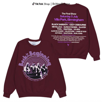 Black Sabbath Back To The Beginning Shirt, The Final Show Villa Park, Ozzy OsBourne  Black Sabbath  T-Shirt, Sweatshirt, Hoodie