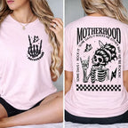 “Motherhood: Sometimes I Rock It, Sometimes It Rocks Me” Mom Tee – Funny Mother’s Day Gift