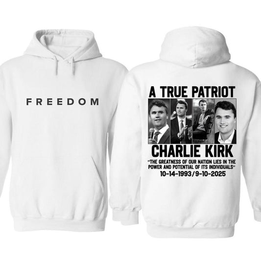 Freedom Charlie Kirk V2 Hoodie, Justice for Charlie Kirk Shirt, Faith-Based, Prayers Up for Charlie, Human Rights Shirt, Justice Shirt, Political, For Men and Women