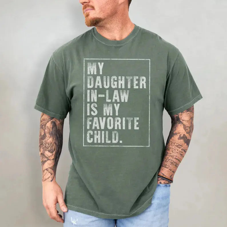 Daughter-in-Law T-Shirt Sweatshirt Hoodie | Funny Father-in-Law Family Gift Tee