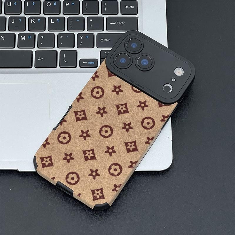 Luxury And Understated Floral Pattern Case Made of TPU and leather the touch is as delicate and skin friendly as velvet suitable for Apple 17 16 15 14 13 12 11 Pro Max Plus X XS MAX