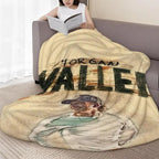 1pc Wallen Singer Print Flannel Blanket - Soft Polyester, Lightweight & Portable, Ideal for Sofa & Bed, All-Season Gift for Fans, Contemporary Style, Mixed Colors, Fan Merchandise| Celebrity Themed| Soft Texture, Blanket for Bed