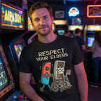 Funny Retro Gamer Graphic T-Shirt 100% Soft Cotton Tee Vintage Console Old School Gaming Lover Gift Unique Humor Design for Men Women
