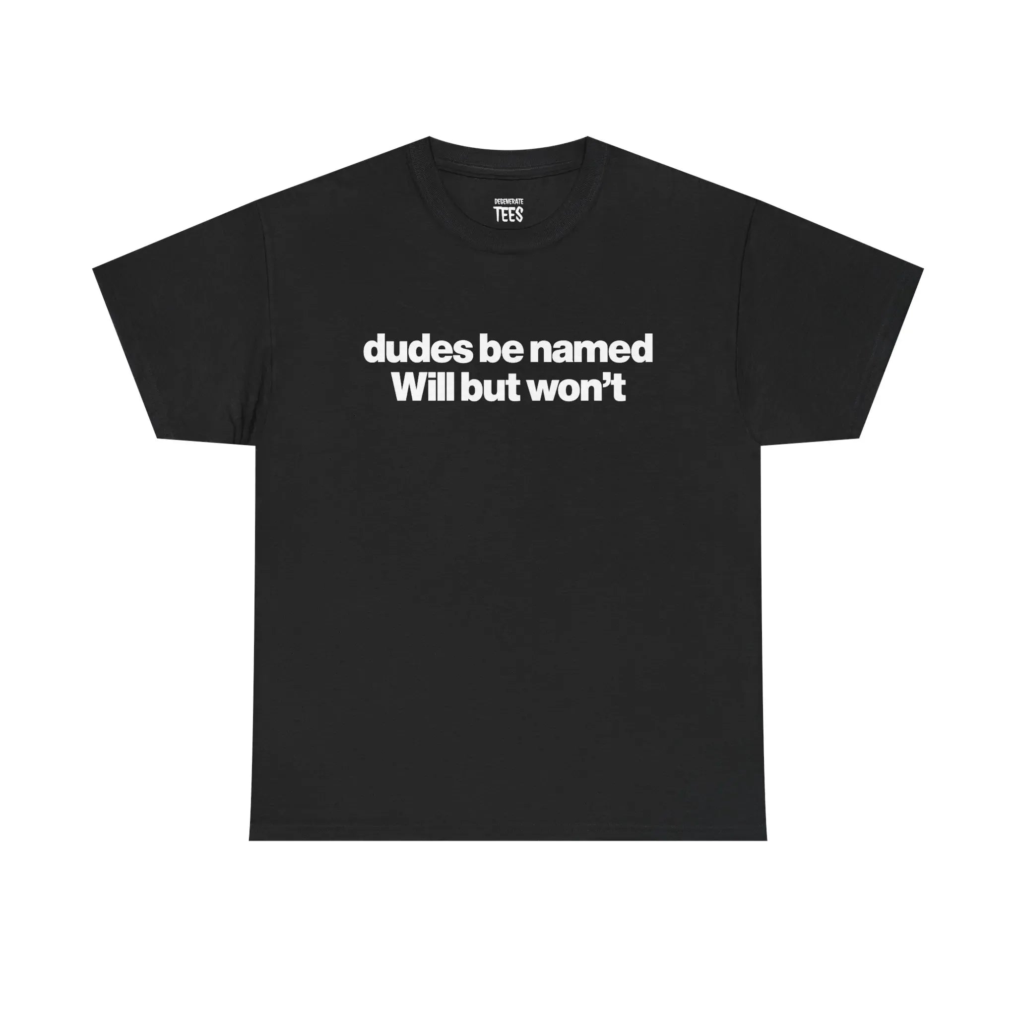 Dudes Be Named Will But Won't Shirt - Funny Will T Shirt, Unisex Cotton Tee