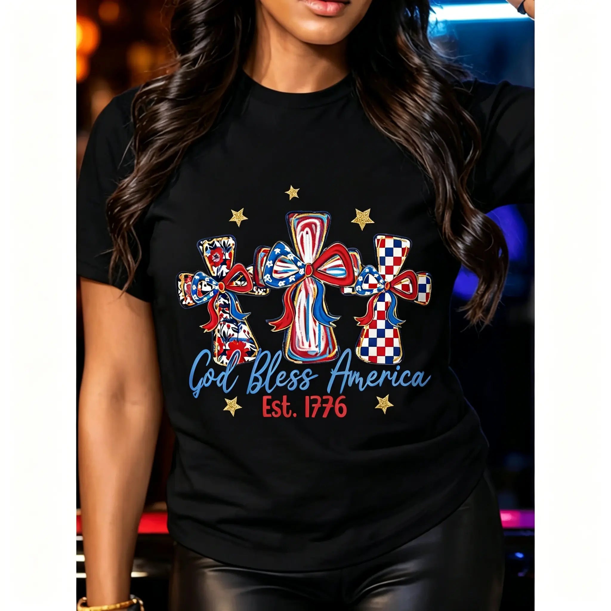 God Bless America T-Shirt Sweatshirt Hoodie | USA 250th Anniversary Patriotic Tee