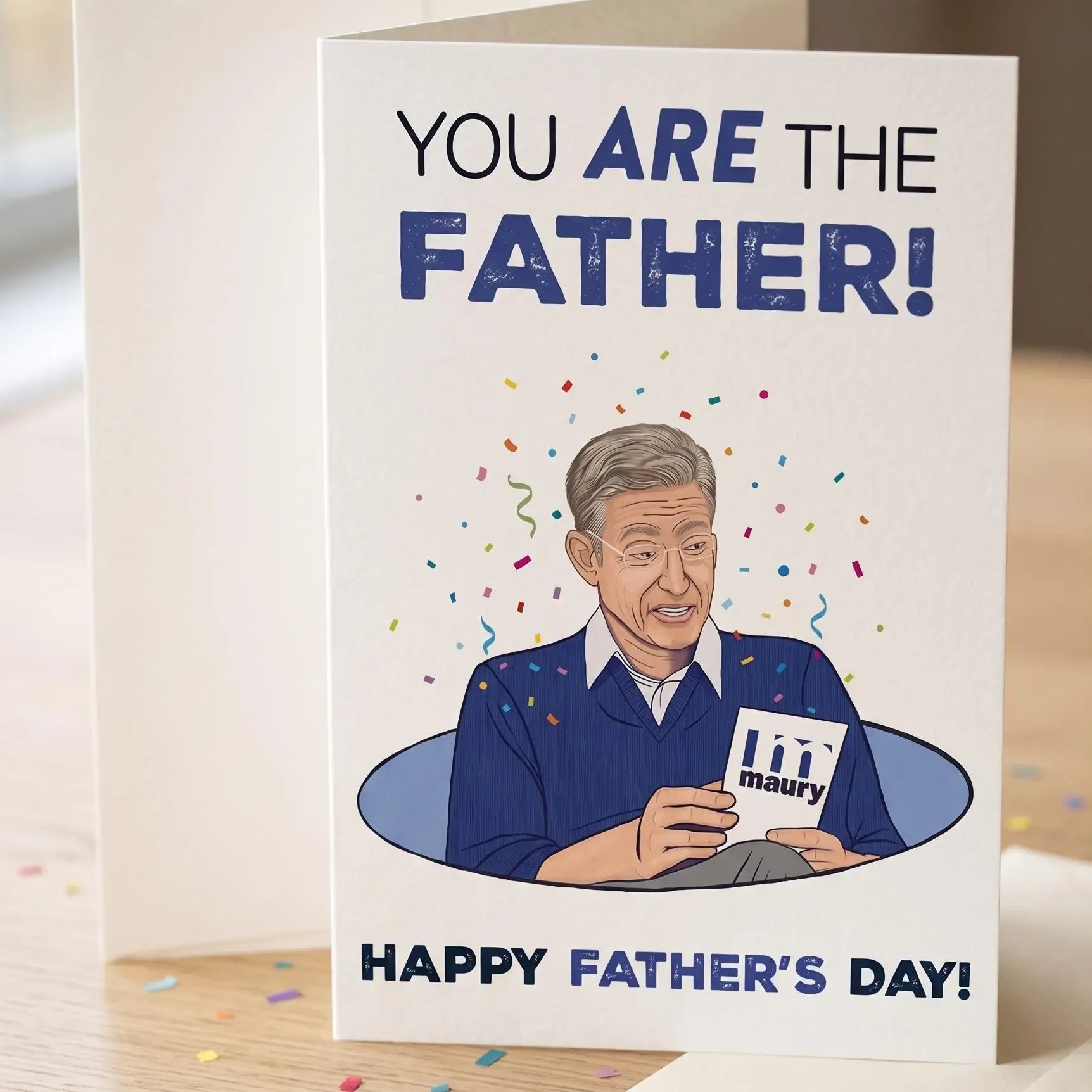 (5 x 7 inch)Funny Father's Day Card, Nursing Home Humor, Sibling Rivalry Card for Dad, Handmade Funny Card for Dad