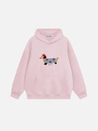 Aelfric Eden Cartoon Dog Hoodie Couple Hooded Sweatshirt Long Sleeve Pullover Oversized Hoodies 2025 Outfits