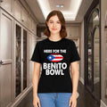 Cotton Here For The BENLlTO Bowl Tee Puerto Rico Flag Football Graphic Unisex T-shirt Summer Casual Round Neck Short Sleeves
