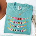 Comfort Colors Little Girl 100 Days of School Bracelet T-Shirt | Retro 100 Days Tee | Teacher Shirt | Back to School Gift for Teacher