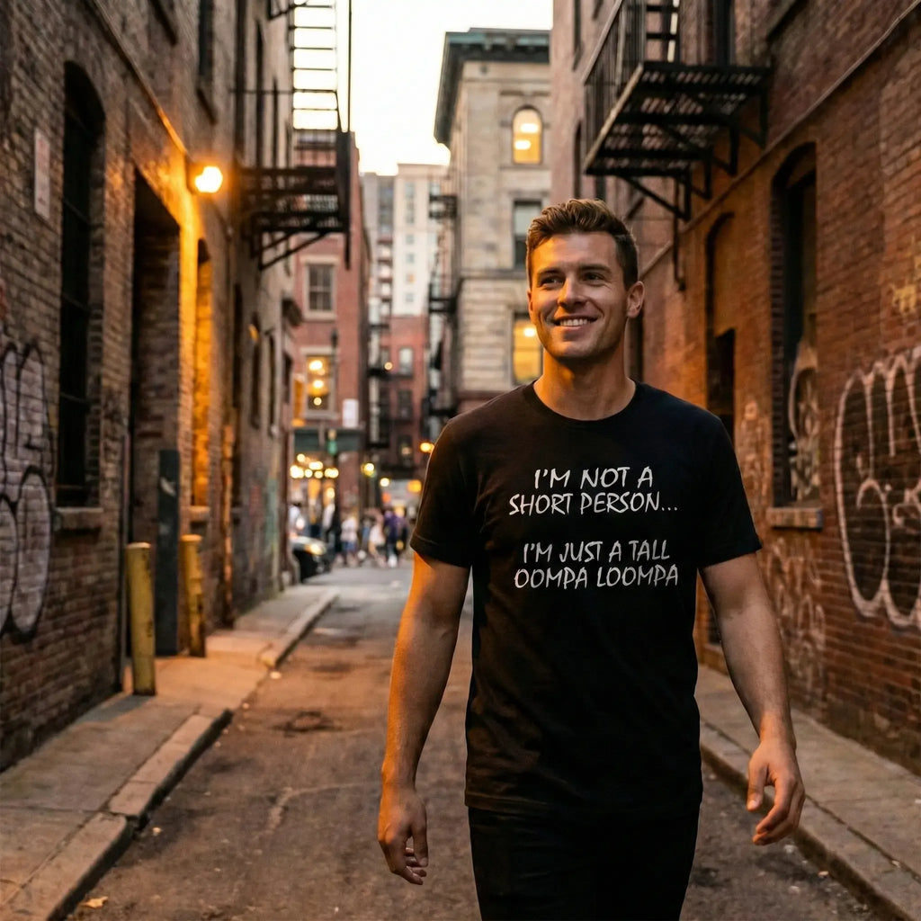 I'm not a short person i'm just a tall oompa loompa