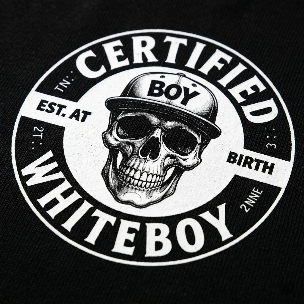 Certified Whiteboy Hoodie Skull Graphic Streetwear