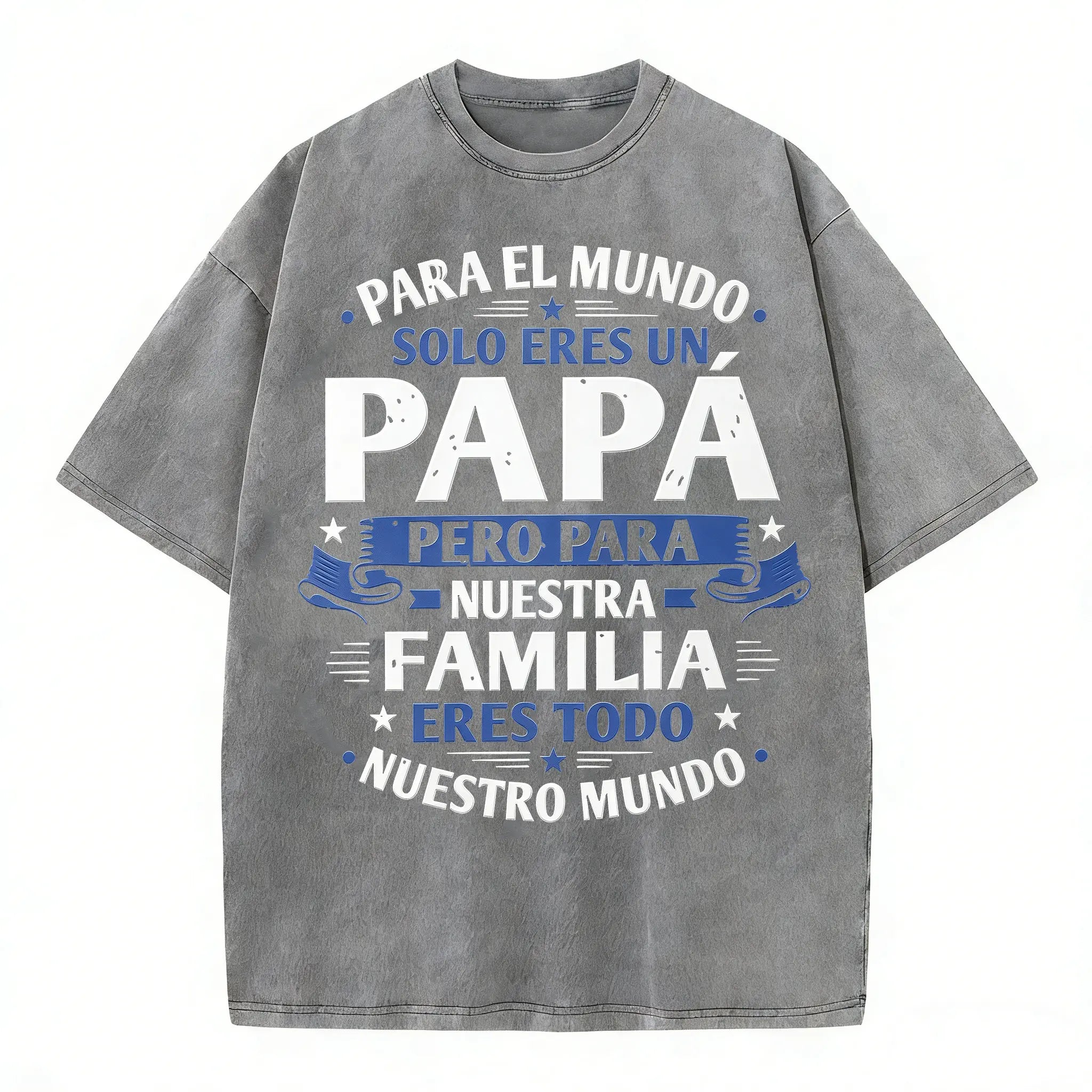 Father’s Day Shirt for Dad | Vintage Washed Cotton Graphic Tee | Papa Family Quote T Shirt Gift for Him