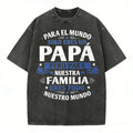 Father’s Day Shirt for Dad | Vintage Washed Cotton Graphic Tee | Papa Family Quote T Shirt Gift for Him