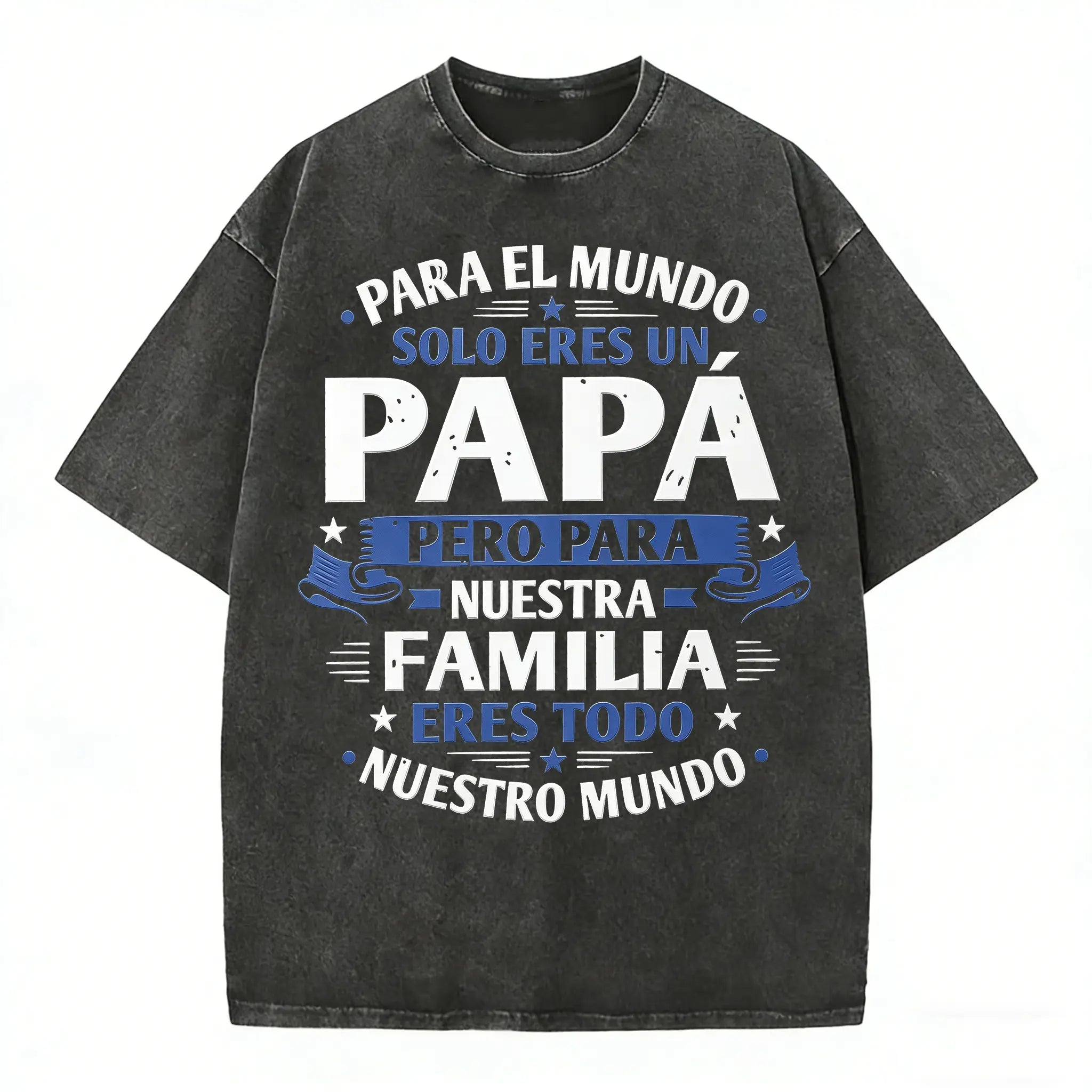 Father’s Day Shirt for Dad | Vintage Washed Cotton Graphic Tee | Papa Family Quote T Shirt Gift for Him