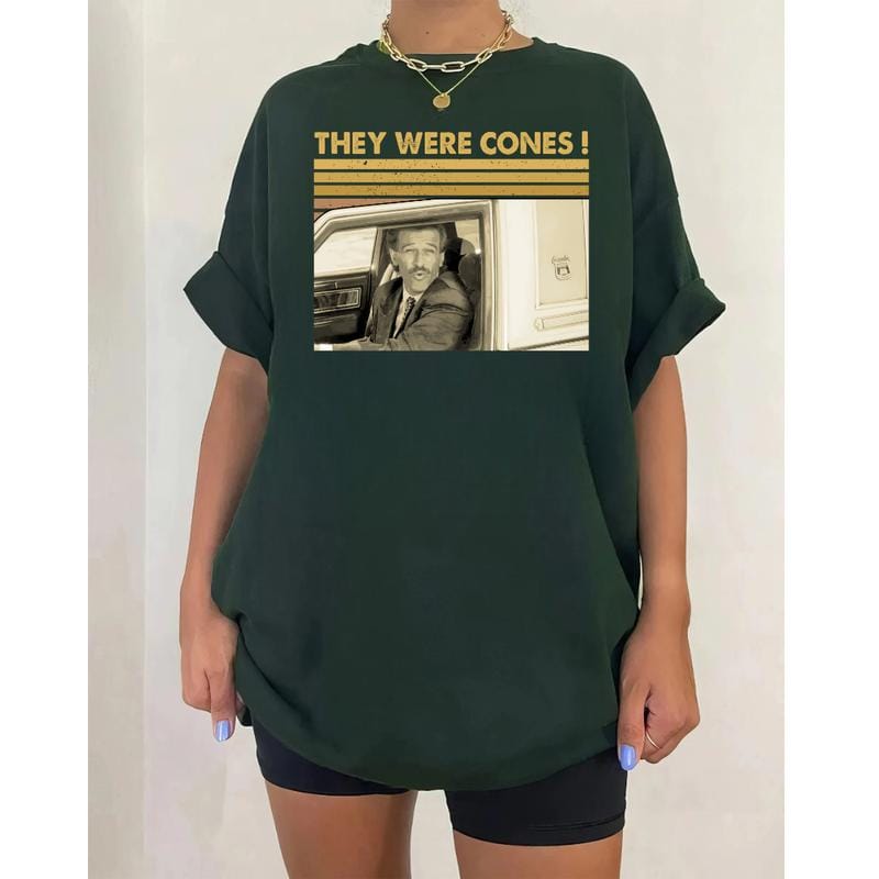„They Were Cones“-Retro-T-Shirt mit Spruch, Vintage-Humor-Grafik, klassisches Meme-T-Shirt, Unisex, lässiges Alltags-Outfit 