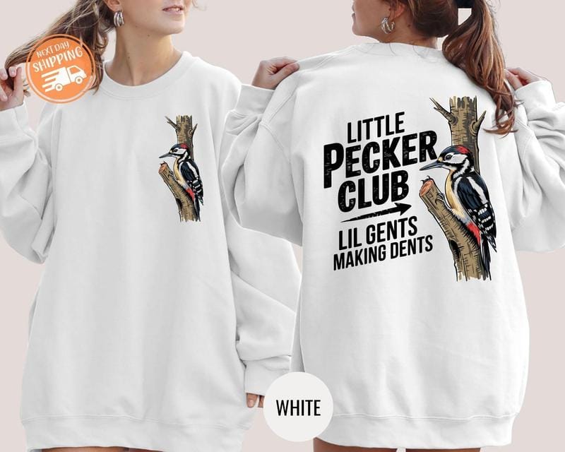 Little Pecker Club Hoody, Lil Gents Making Dents Sweatshirt, Offensive Men Sweatshirt, Funny Quote Hoody, Funny Men Gift, Rude Humor Hoody