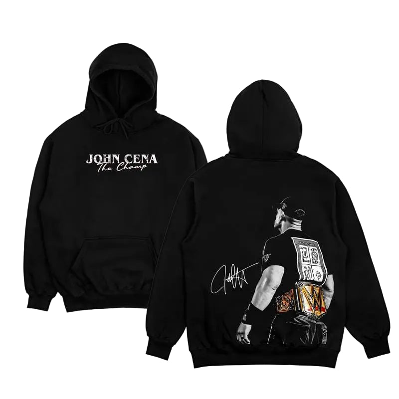 JOHN CENA THE CHAMP HOODIE, WWE Fans Hoodie, John Cena WWE Hoodie, Unisex Graphic For WWE Fans Clothing, WWE Hoodie, Menswear Cotton CLothes